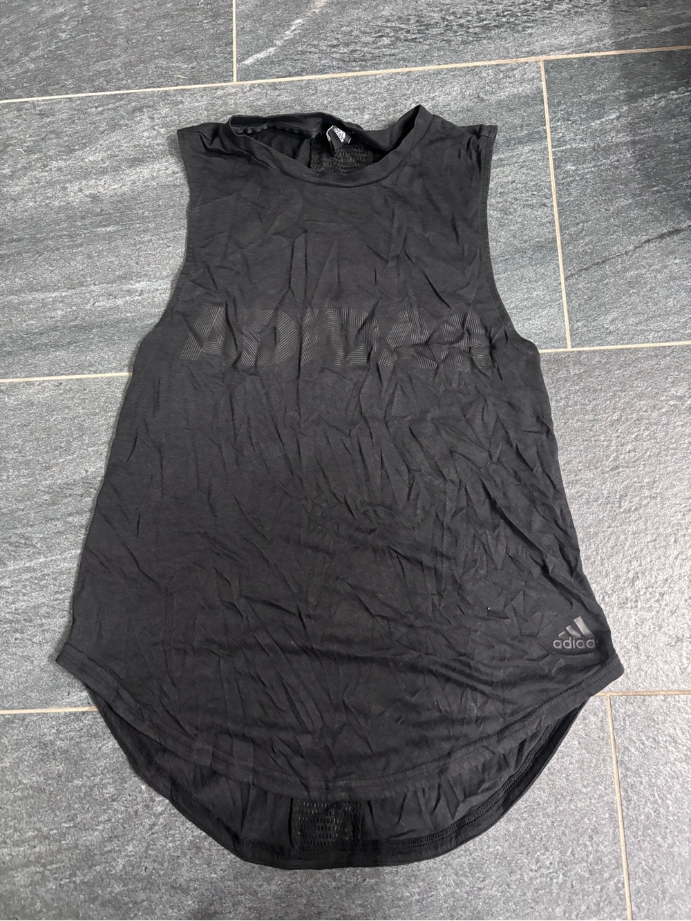 adidas Black Women's Mesh-Panel in the back l Tank